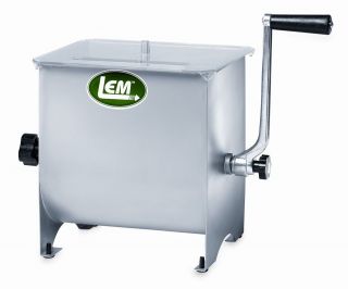 LEM 733A Meat Mixer 25LB Stainless Steel Manual or Motorized w Roller 