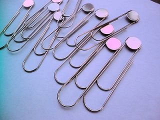 pcs Giant Paper Clip Bookmarkers with 15mm Glue pad. 3 1/2 inches.