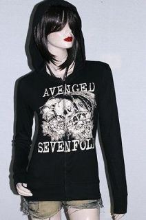 Avenged Sevenfold Metal Punk rock DIY Slim Fit Hoodie Jacket Top Shirt