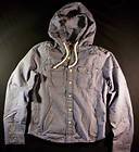   Abercrombie & Fitch Mens Button Up Hoodie Hooded Mens Shirt (L