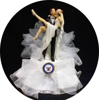 SEXY NAVY Armed forces Soldier Wedding Cake Topper top