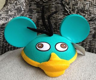 Disney Park Exclusive Phineas and Ferb Perry the Platypus Ears Hat 