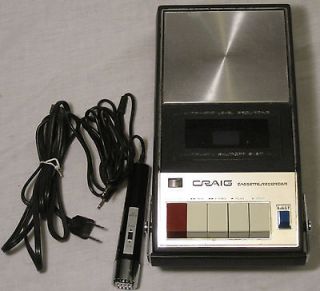 Newly listed CRAIG Cassette Recorder Model 2621 with Microphone & AC 