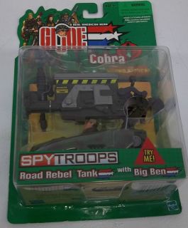 Habro 2002 GI Joe Vs Cobra Spy Troops Road Rebel Tank Sound Attack 