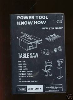 POWER TOOL KNOWHOW SAWS DRILL LATHE PLANERS MITER 