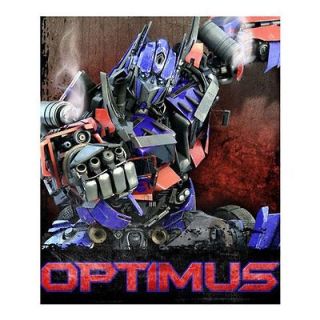 Transformers 3 Optimus Prime Auto Bot Fleece Blanket Throw NEW