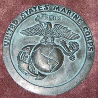 Concrete Plastic MOLD U.S. Marine Corps Emblem Plaque