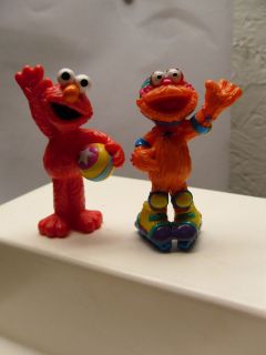 Sesame STreet Muppets Elmo Zoe Rollerblades Ball HTF Mattel Cake 
