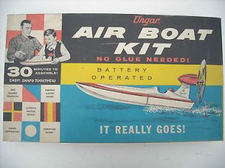 Vintage Ungar 1950s Air Boat Battery Operated Model Kit #306300