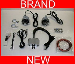 Motorcycle Stereo Sound Audio System+iPOD//AUX Input+400 Watt Amp+2 