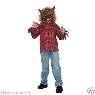   HOWLER WAREWOLF BAD WOLF Child Boy Halloween Costume size M 8 10