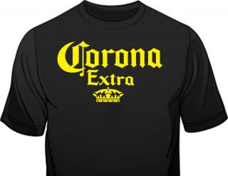 Shirt Black, Bar, Club Promo, Corona Extra, 100% Cotton, Small   4XL