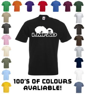 LMFAO LOGO Printed T shirt Funny Comedy MULTIPLE COLOURS