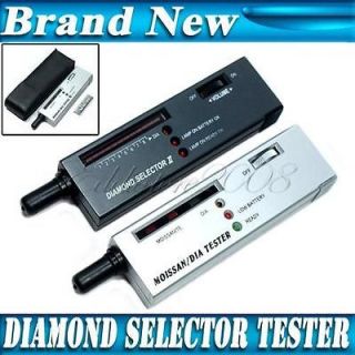 Diamond Moissanite Gemstone Jewelry Tester Selector Tool LED Audio Bag 