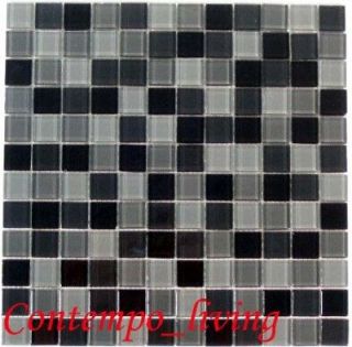 Crystal Glass Tile Black Color F Backsplash Mosaic $9