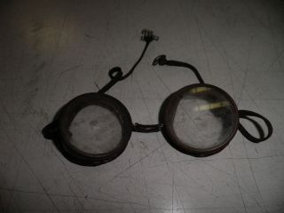 ANTIQUE MOTORCYCLE/WORK GOGGLES