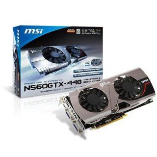 NEW MSI Nvidia GeForce 560GTX Ti 448 Cores 1.25GB PCI Video CardFast 