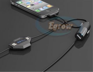   F27 Wireless FM Radio Transmitter Car Charger For iPhone iPod USA