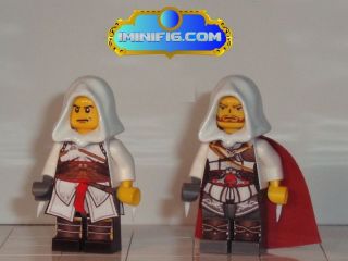 Custom LEGO assassins creed II: Altair vs Ezio #034A