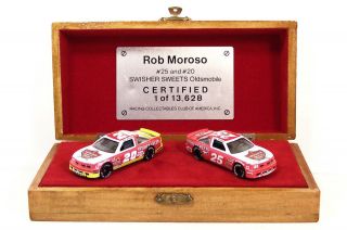 RCCA SET ~ ROB MOROSO ~ #20   #25 SWISHER SWEETS ~ 1/64 ~ IN WOOD BOX