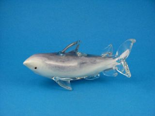 Murano Art Glass Great White Shark Figurine