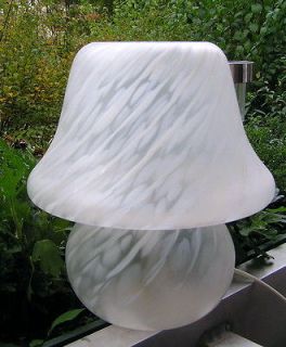   Mushroom Table/Desk Designer Glass Lamp by Hufstadt Germany*60s