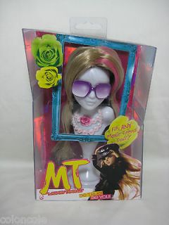 Moxie Teenz MT Dolls Long Blonde Hair Wig Hairstyle with Pink Streaks