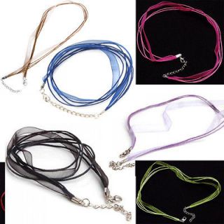   Voile Wax Cords 19 inch Pendants Necklace Jewelry Making Supplies
