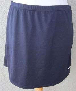 Nike Ladies Black Athletic Fitness Skirt w/ Gray Trim Sz L