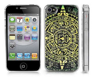 Transparent Snap On Clear iPhone Case for 4/4S iPhone Aztec Mayan 