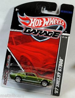 HOT WHEELS 2011 GARAGE 1967 67 FORD MUSTANG SHELBY GT500   GREEN