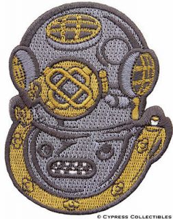 SCUBA DIVING Mark V MK 5 US Navy Helmet PATCH embroidered NEW IRON ON 