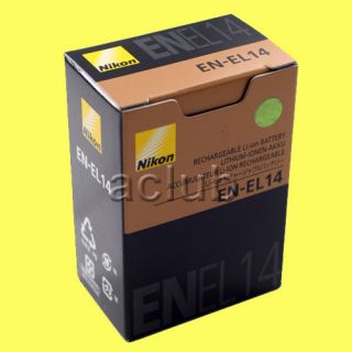 Genuine Nikon EN EL14 Battery ENEL14 for Coolpix P7000 P7100 D5100 