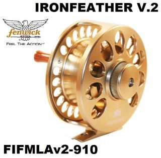 Fenwick IRON FEATHER V2 9/10 Large Arbor Fly Fishing Reel 1201423