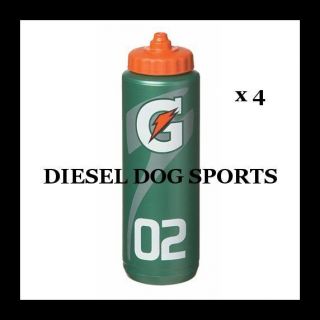 GATORADE WATER BOTTLE FOR SPORTS 32oz SQUEEZE NEW 4 BOTTLE PACK