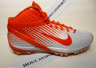New Mens Nike Air Zoom Alpha Talon TD Football Cleats Orange & White