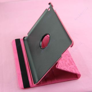   Rotating Cartoon Image Leather Smart Case Cover Stand For iPad 2 3 HP