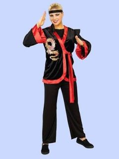 Rubies Halloween Adult Black Dragon Ninja Womens Costume Standard Size 