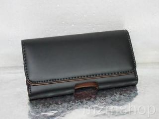   Black Leather Phone Case with Belt Loop For Nokia N8 00 C7 E72 Oro N9