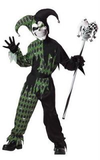 Brand New Child Jokes on You Evil Jester Halloween Costume (Black 