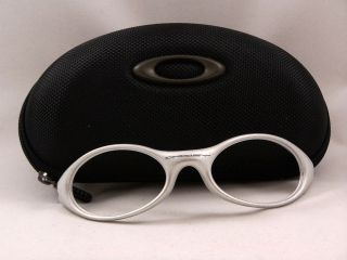 Vintage Oakley Matte Silver Eye Jacket Frames Sunglasses Parts 