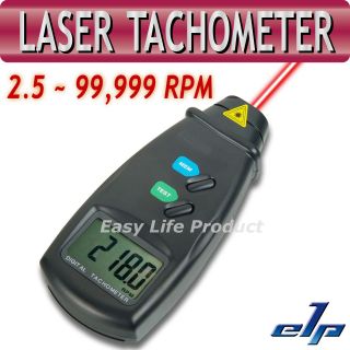   Laser Photo Non Contact Tachometer Tester 2.5~99999 RPM Meter Measurer