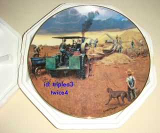   KAYE Heartland Of America BEATING THE STORM [Old Farm Equipment] Plate