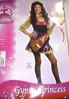 Gypsy Esmeralda Costume Dress Girls L 12 14 NIP