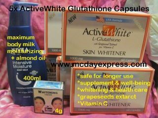   Capsules Skin whitening Pills Tablets +Nivea lotion Mix&Match Set