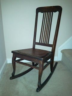 ANTIQUE CANED ROCKING CHAIR S.K. PIERCE & SON. 100 Years Old!!!