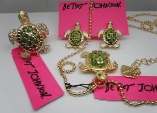   official website sync turtle earrings/neckl​ace/ring #BJ E1+J2+X4