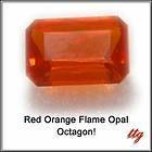 Fine, Rare, Red Orange, Flame Opal Loose Gemstones
