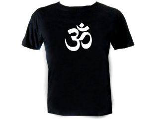 Om Ohm Aum Shanti Yoga Clothing Meditation Olive Shirt