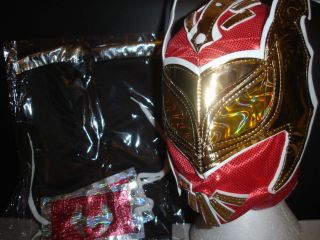 SIN CARA MEXICAN NEW RED WRESTLING MASK ADULT SIZE  ENVIO 